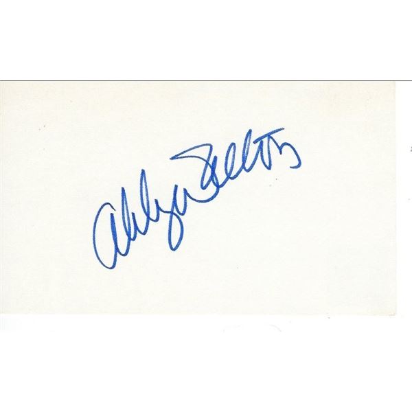 The Joey Bishop Show Abby Dalton original signature