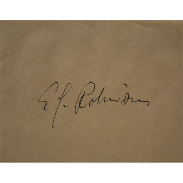 Key Largos Edward G. Robinson signature slip