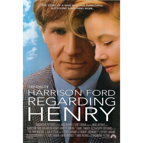 Regarding Henry original 1991 vintage one sheet movie poster