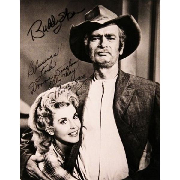 Beverly Hillbillies Buddy Ebsen and Donna Douglas signed promo photo