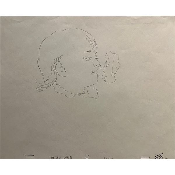Dancing Babies original hand drawn artwork