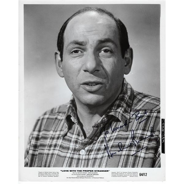 Love With The Proper Stranger Herschel Bernardi Signed Photo