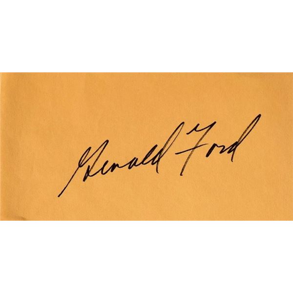 Gerald Ford signature slip