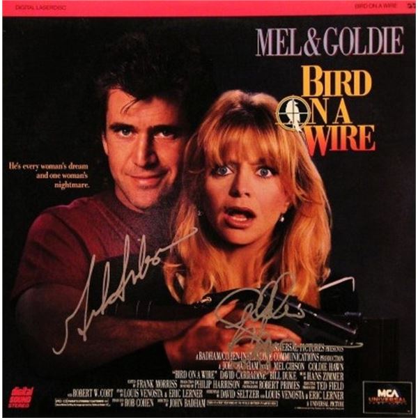 Mel Gibson and Goldie Hawn signed LaserDisc