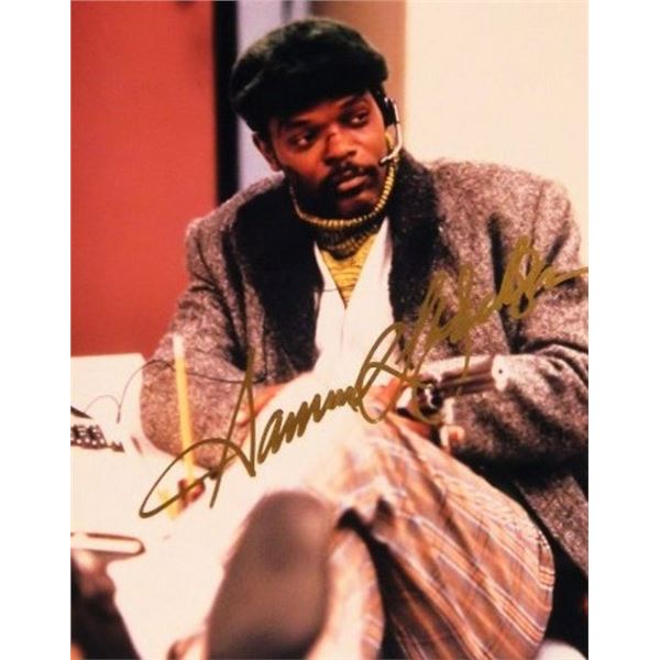 Samuel L Jackson signed portrait photo