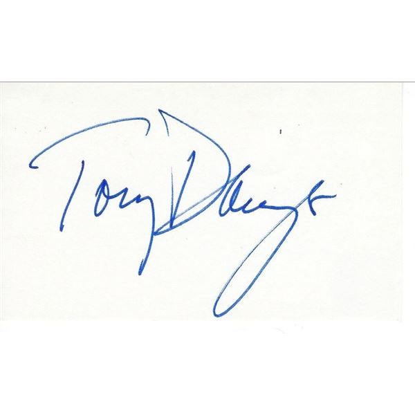 Taxi Tony Danza original signature