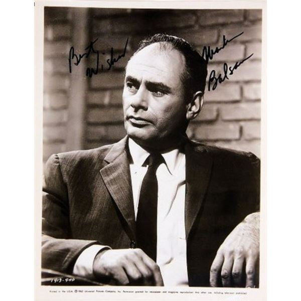 Cape Fear Martin Balsam signed movie still photo