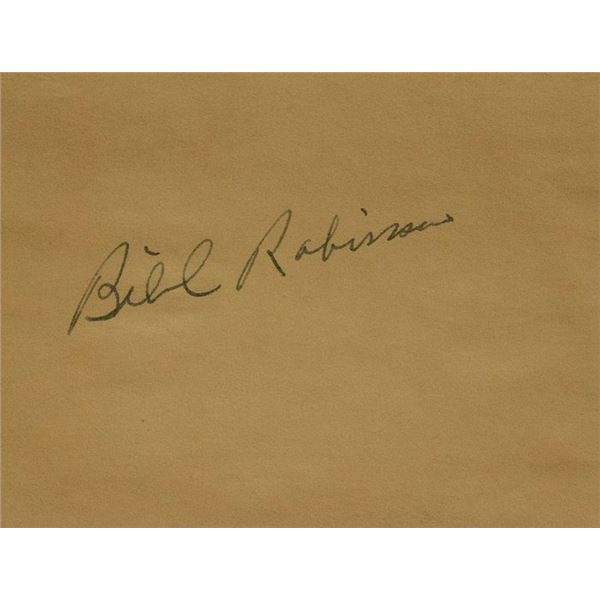 Bill Robinson signature slip