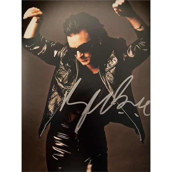 U2 Bono signed photo