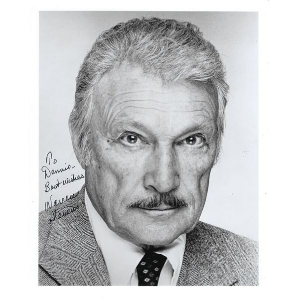 Forbidden Planet Warren Stevens signed photo