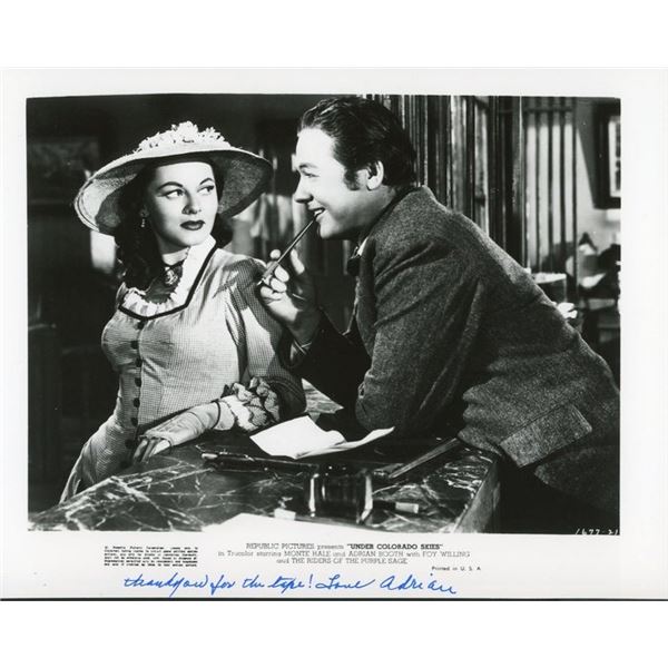 Under The Colorado Skies Adrian Booth signed photo