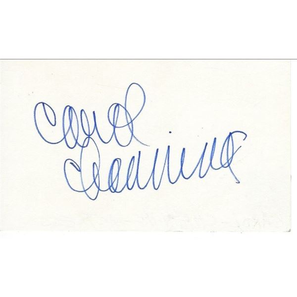 Alice In Wonderland Carol Channing original signature