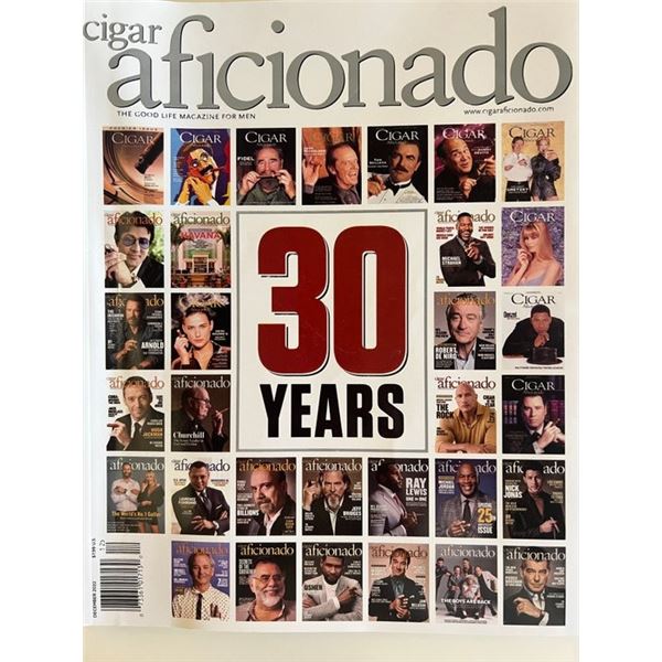Cigar Aficionado – 30th Anniversary Edition Magazine (10x12 Inches)