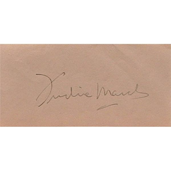 Fredric March signature slip