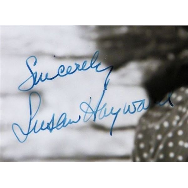 Susan Hayward signed portrait photo