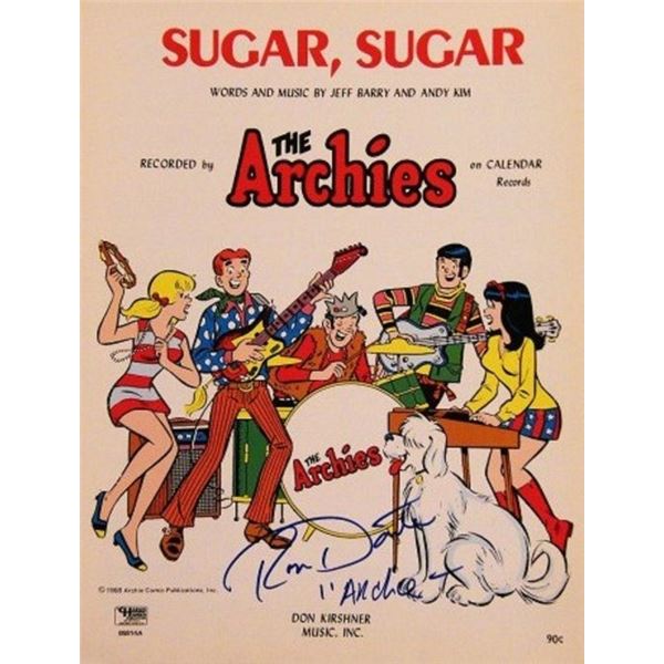 Ron Dante signed sheet music