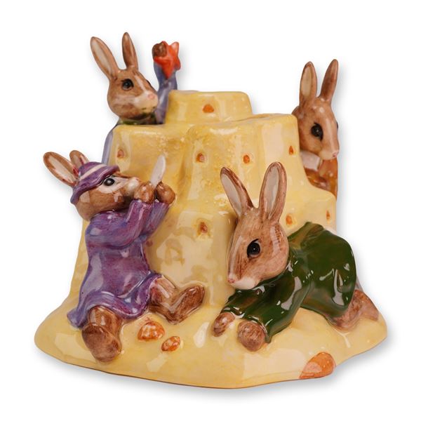 Royal Doulton Bunnykins Prototype Sandcastle Money Bank
