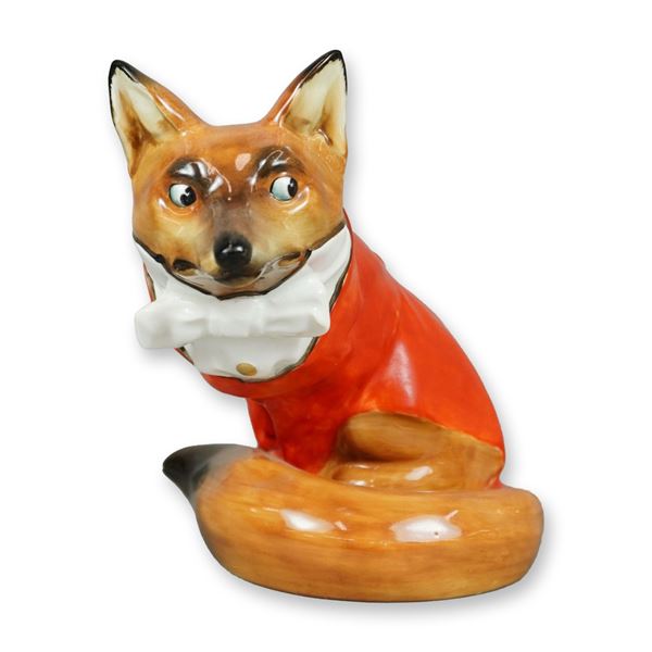 Royal Doulton Porcelain Figurine, Fox in Hunting Dress HN100