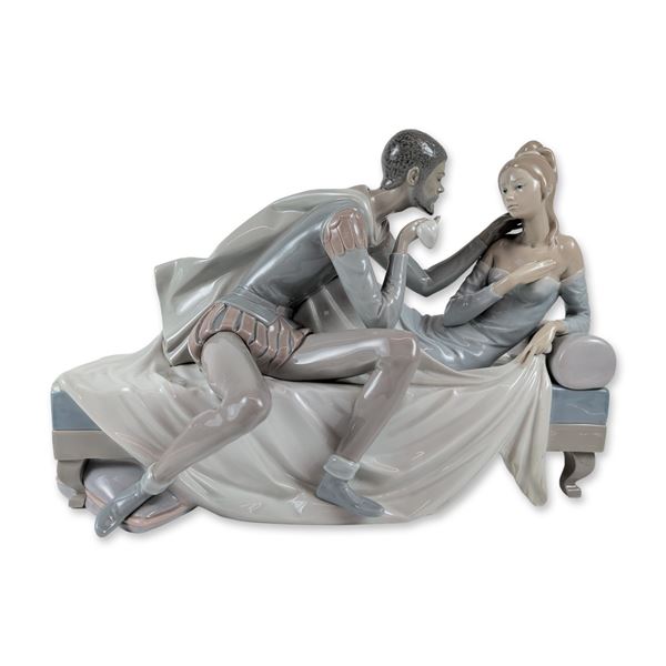 Lladro Spanish Limited Edition Porcelain Othello and Desdemona Sculpture