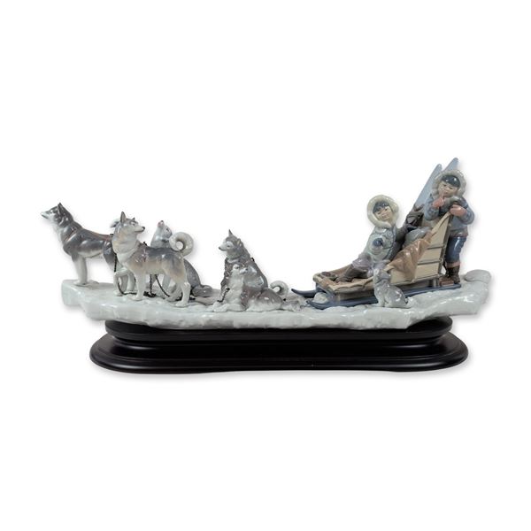 Lladro Onward Limited-Edition Porcelain Figural Group