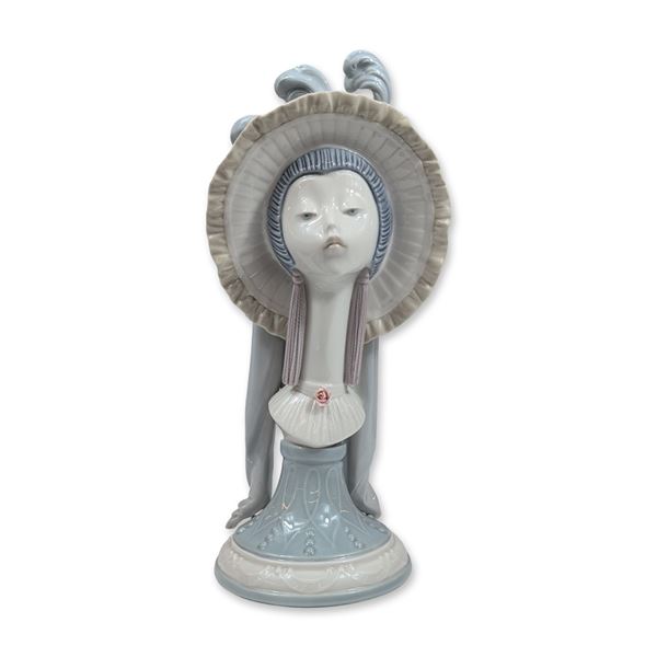 Lladro Porcelain Girl's Head Bust 5153