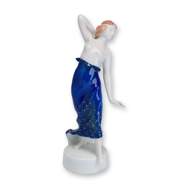 Rosenthal Art Deco Porcelain Figurine Ionian Dancer by Berthold Boehs