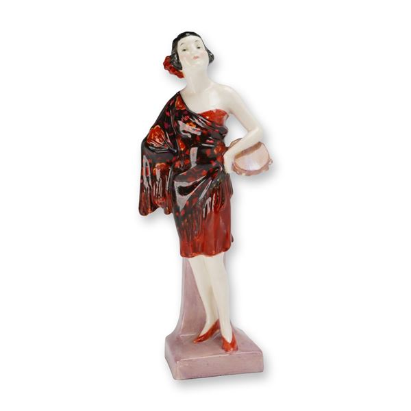 Royal Doulton Art Deco Porcelain Figurine, Carmen HN1267