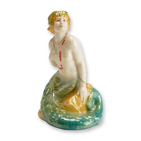 Royal Doulton Porcelain Lustre Figurine, Mermaid HN97