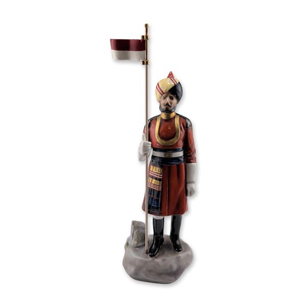 Michael Sutty Porcelain Figurine, Governors Bodyguard Madras Sowar