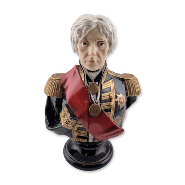 Michael Sutty Porcelain Bust, The Right Honourable Lord Viscount Nelson 1805