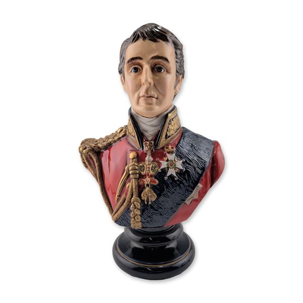 Michael Sutty Porcelain Bust, Duke of Wellington 1815