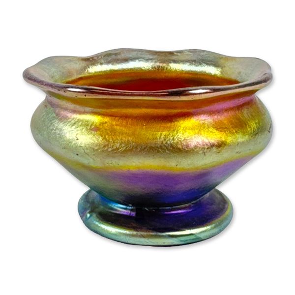 Louis Comfort Tiffany Favrile Gold Iridescent Glass Vessel