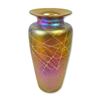 Image 1 : Abelman Art Glass Iridescent Webbed Vase