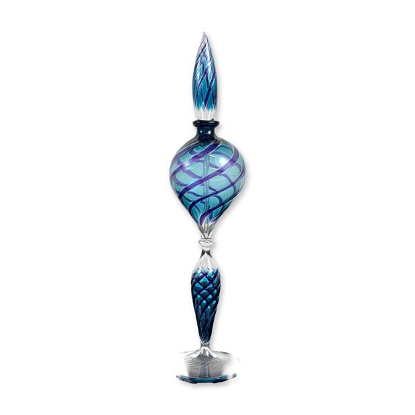 Studio Art Glass Filigrana Perfume Bottle with Stopper