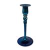 Image 1 : Steuben Blue Aurene Iridescent Art Glass Twist Candlestick