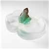 Image 2 : Daum Pate-de-Verre Art Glass Frog and Lily Pad Crystal Paperweight