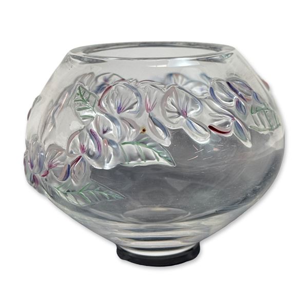 Lalique France Coeur de Jeanette Crystal Vase