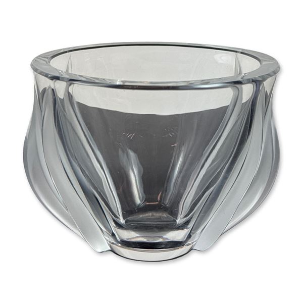 Lalique France Crystal Deux Tulipes Vase
