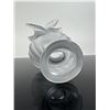 Image 3 : Lalique France Rosine Frosted Crystal Vase