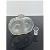 Image 2 : Rene Lalique Deux Fleurs Glass Perfume Bottle with Stopper