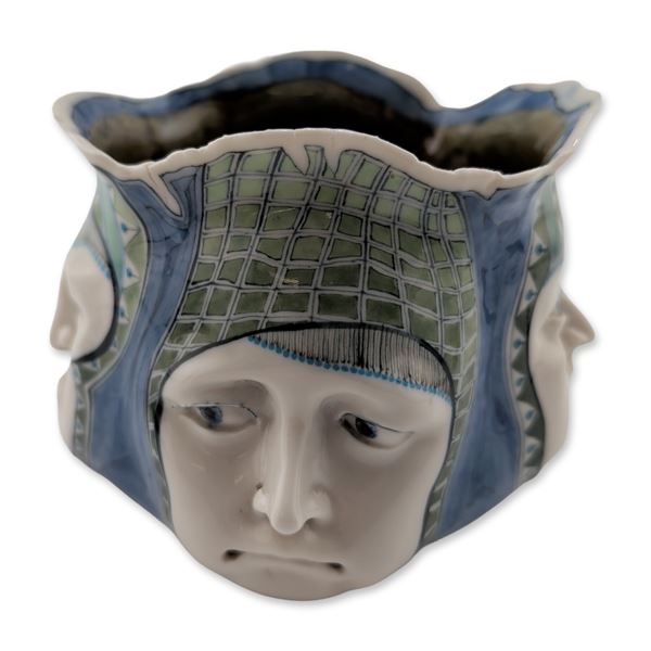 David Burnham Smith Very Rare Four-Face Vase