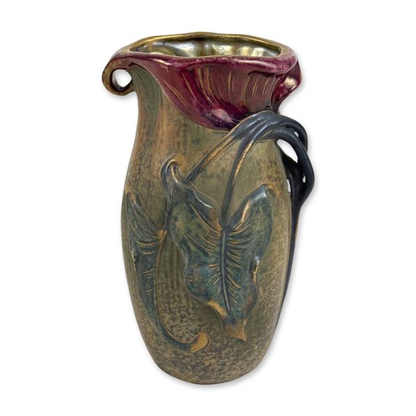Amphora Czechoslovakia Art Nouveau Floral Vase