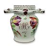 Image 1 : English Hand-Painted Earthenware Puzzle Jug, Dated 1827