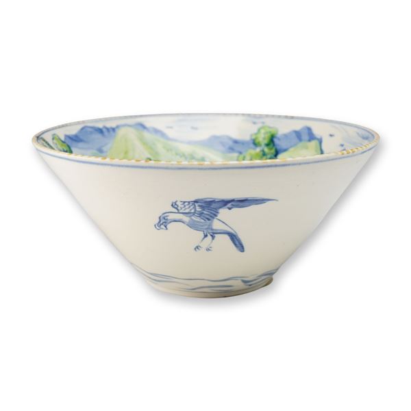 Wedgwood Earthenware Bowl Decorated by Alfred Powell