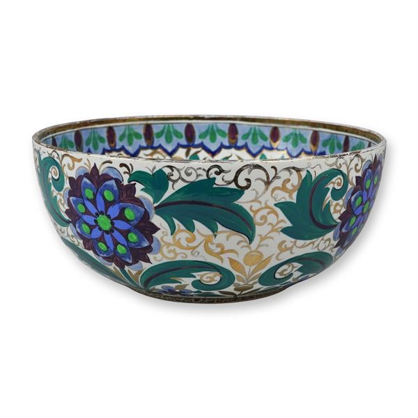 Wedgwood Rhodian Style Enamel Decorated Ceramic Bowl