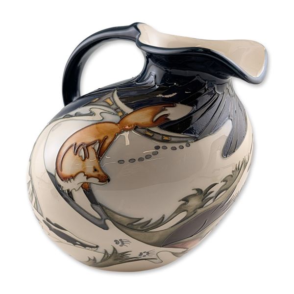 Moorcroft Pottery by Kerry Goodwin Pitcher, Badger's Field