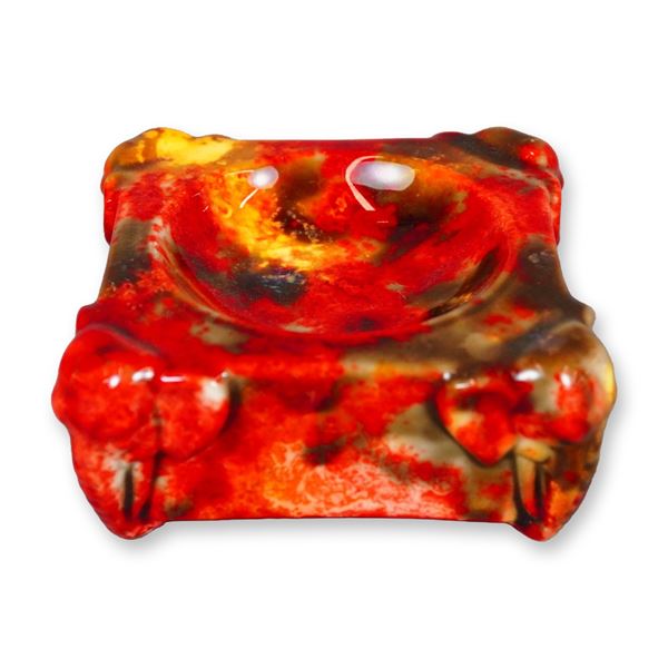 Royal Doulton by Fred Moore Flambe Porcelain Elephant Ashtray