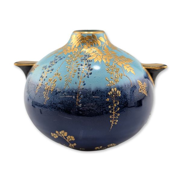 Royal Doulton Porcelain Japonisme Gilt Ceramic Vase