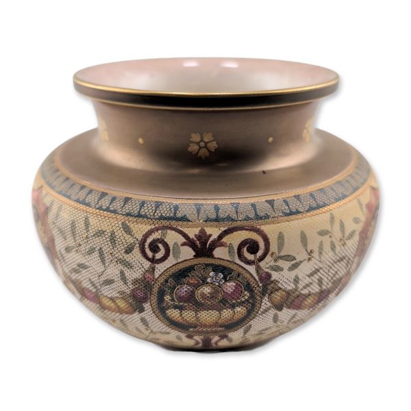 Doulton Burslem England Lace Ware Ceramic Vase