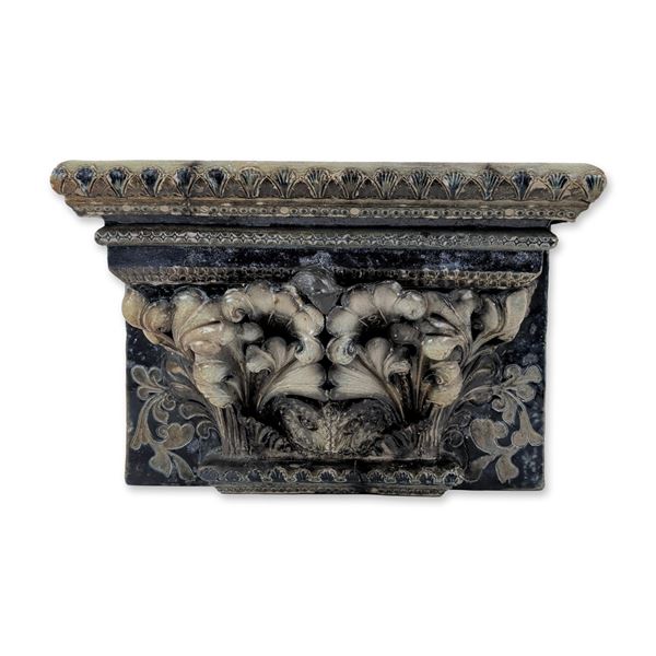Martin Brothers Important and Very Rare Fireplace Mid-Section With Multiple Animals, Signed & Dated 